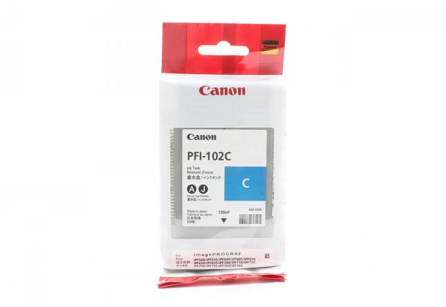 Картридж для плоттера Canon iPF500/ iPF600/iPF610/iPF700 (O) PFI-102C Cyan 0896B001