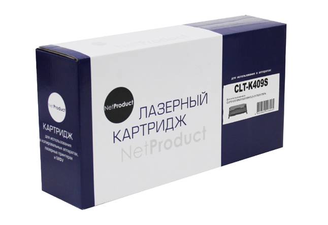 Тонер-картридж NetProduct (N-CLT-K409S) для Samsung CLP-310/315/CLX-3170fn/3175, Bk, 1,5K