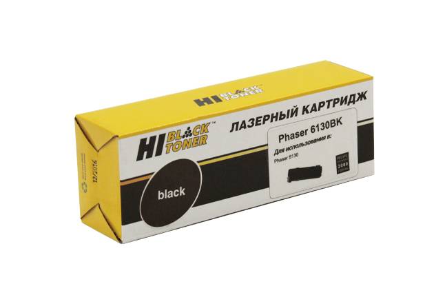 Тонер-картридж Hi-Black (HB-106R01285/106R01281) для Xerox Phaser 6130, Bk, 2K