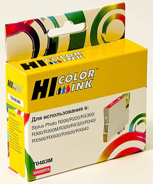 Картридж Hi-Black (HB-T0483) для Epson Stylus Photo R200/R300/RX500/RX600, M