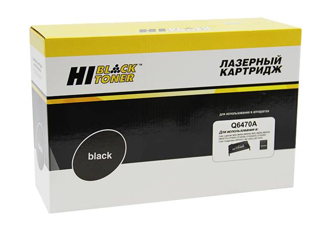 Картридж Hi-Black (HB-Q6470A) для HP CLJ 3600/3800/CP3505 Универс.,Bk, 6K