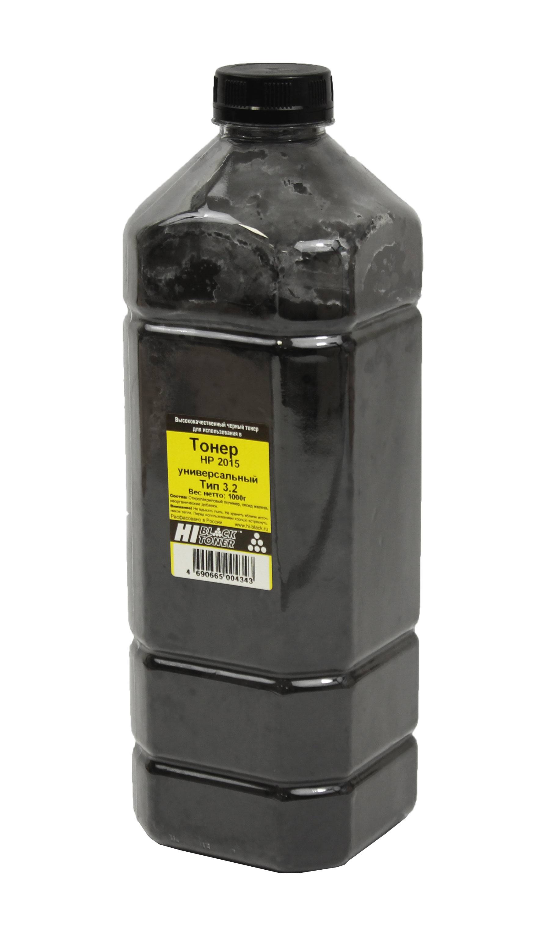 Тонер Hi-Black Универсальный для HP LJ P2015, Тип 3.2, Bk, 1 кг, канистра