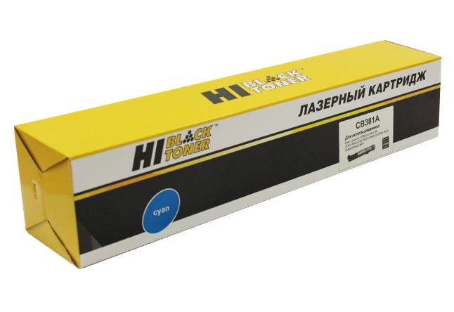 Тонер-картридж Hi-Black (HB-CB381A) для HP CLJ CP6015dn/CM6030/6040MFP,  C, 21K
