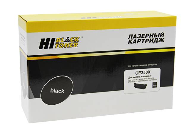 Картридж Hi-Black (HB-CE250X) для HP CLJ CP3525/CM3530, Bk, 10,5K