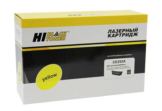 Картридж Hi-Black (HB-CE252A) для HP CLJ CP3525/CM3530, Y, 7K