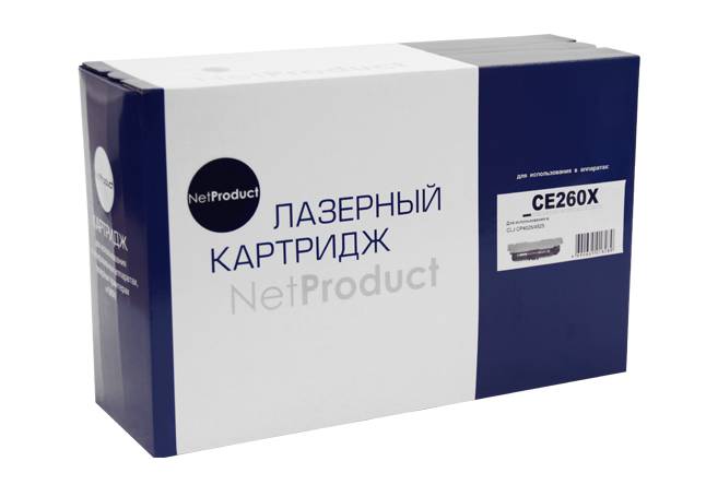 Картридж NetProduct (N-CE260X) для HP CLJ CP4025/4525, Bk, 17K