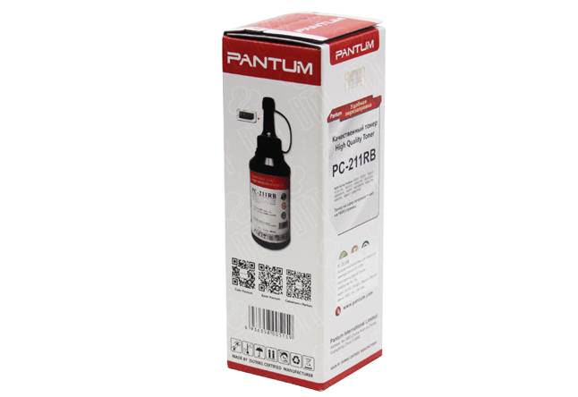 Заправочный комплект Pantum PC-211RB P2200/P6500 (О), 1,6k, +1чип, черный
