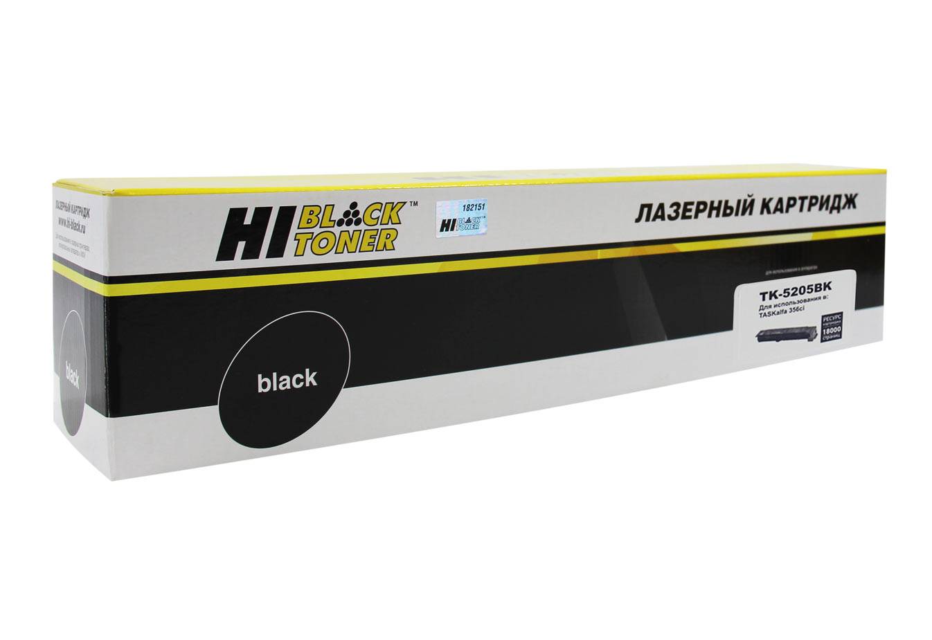 Тонер-картридж Hi-Black (HB-TK-5205Bk) для Kyocera Mita TASKalfa 356ci, Bk, 18K