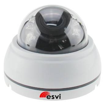 EVC-NK20-S13-A купольная IP видеокамера, 1.3Мп, f=2.8-12мм, аудио вход