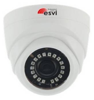 EVC-DL-F21-A (BV) купольная IP видеокамера, 2.0Мп*20к/с, f=3.6мм, аудио вход