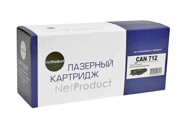 Картридж NetProduct (N-№712) для Canon LBP 3010/3100, 1,5K