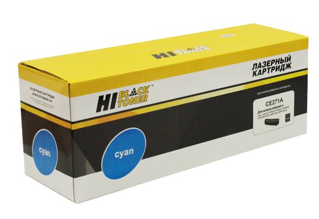 Картридж Hi-Black (HB-CE271A) для HP CLJ CP5520/5525/Enterprise M750, C, 15K