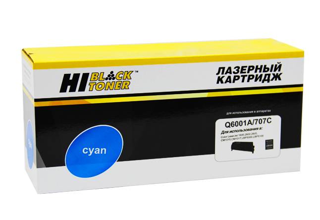 Картридж Hi-Black (HB-Q6001A) для HP CLJ 1600/2600/2605, C, 2K